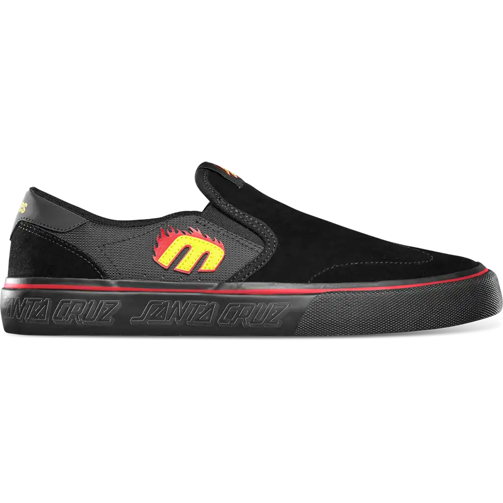 LO-CUT SLIP X SANTA CRUZ-BLACK