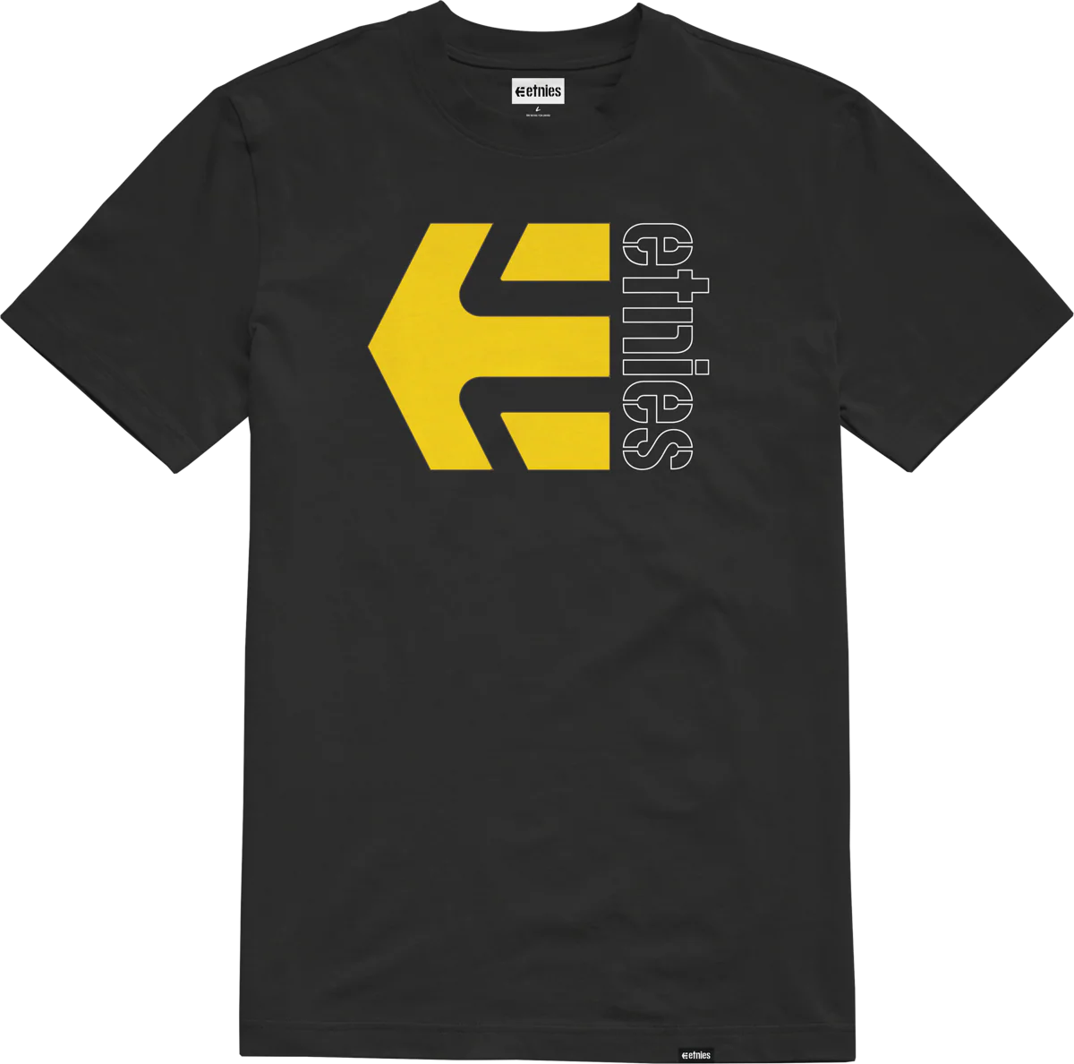 CORP COMBO TEE-BLACK\/YELLOW\/WHITE