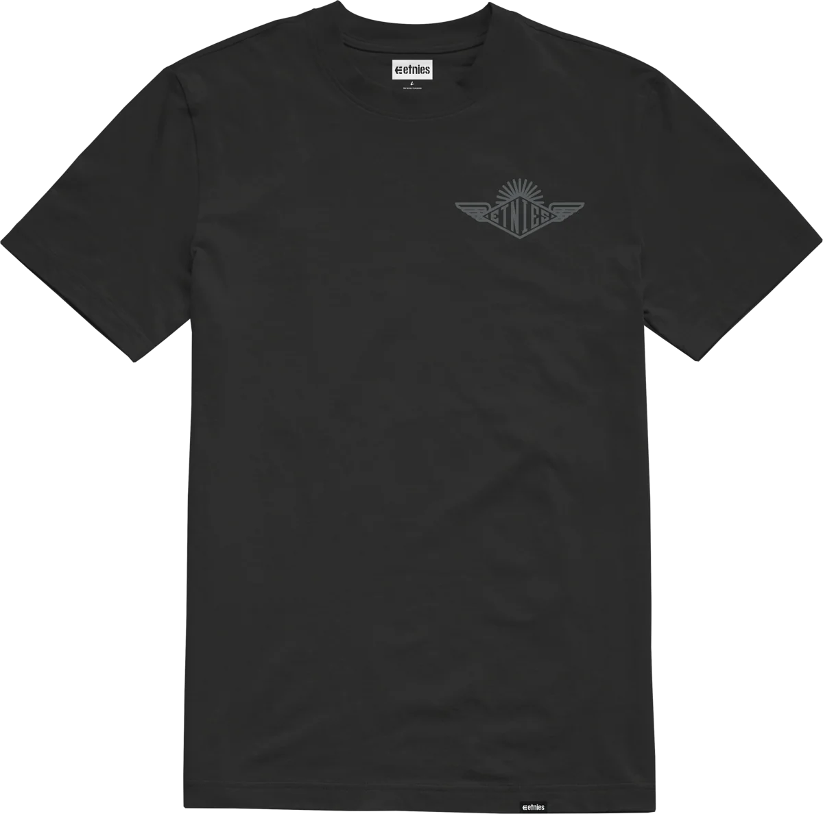 WINGS TEE-BLACK\/CHARCOAL