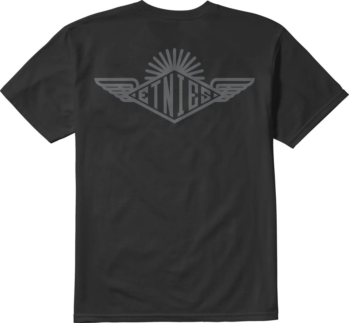 WINGS TEE-BLACK\/CHARCOAL