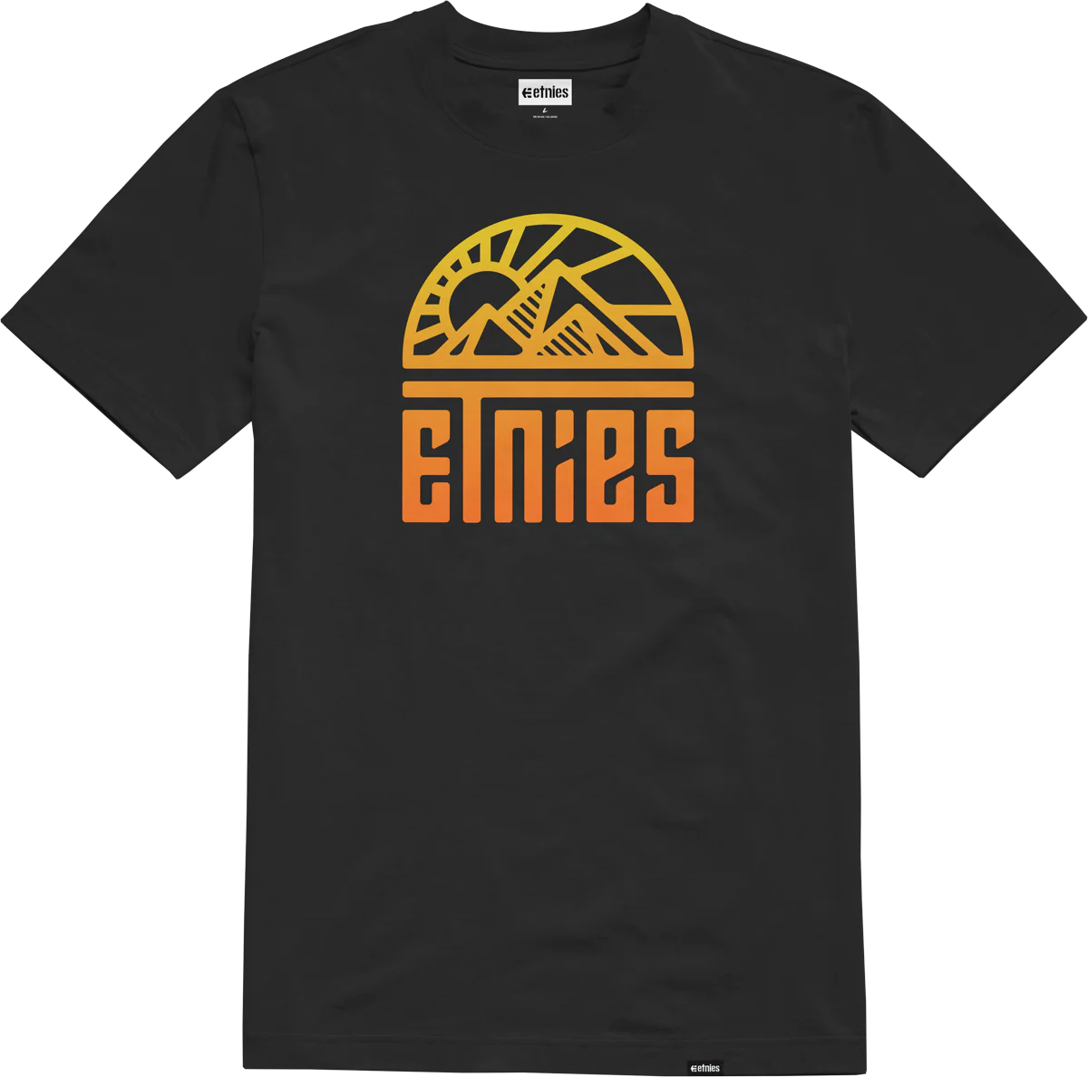 MTN TEE-BLACK\/ORANGE