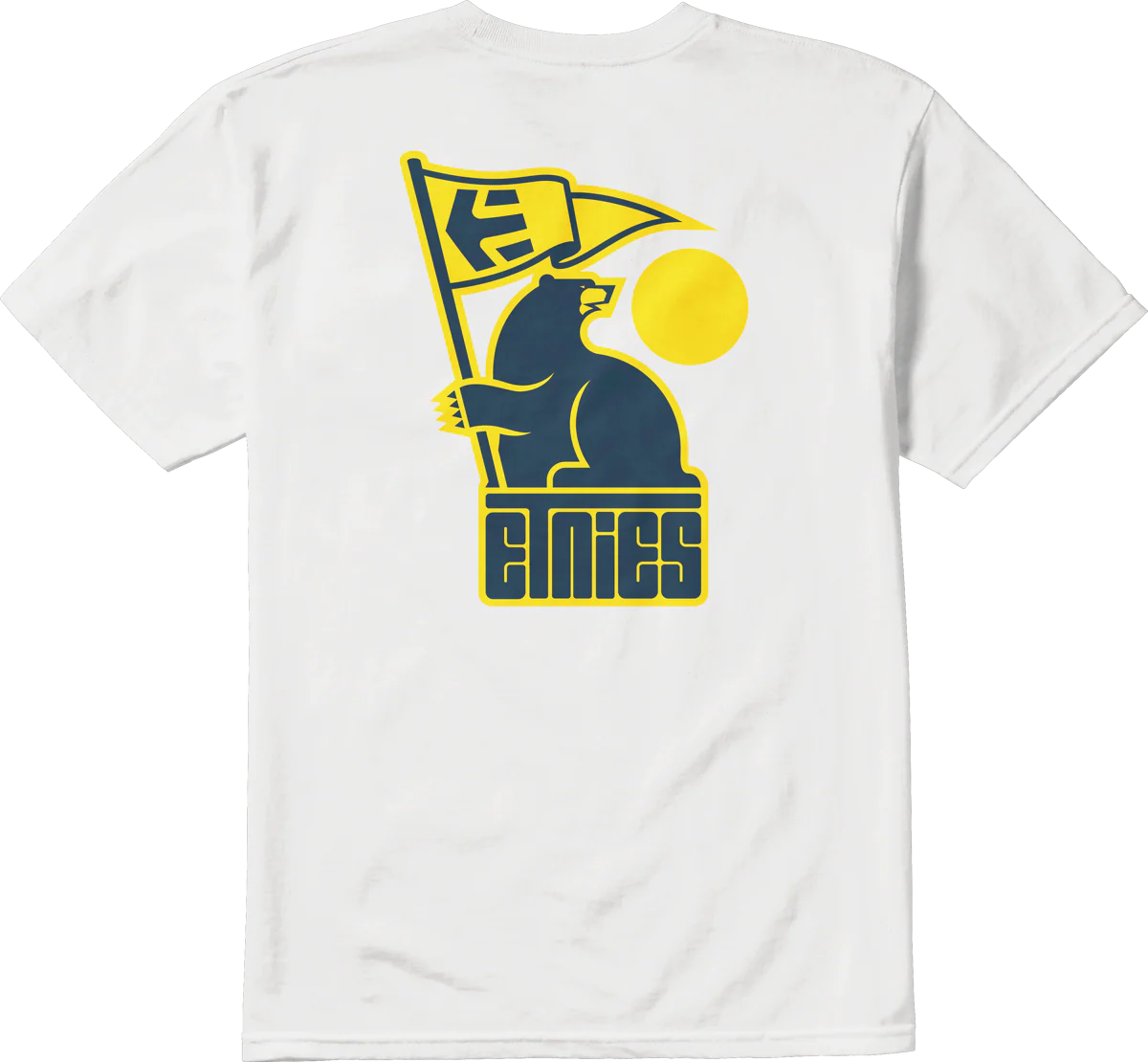 CALI BEAR TEE-WHITE\/NAVY