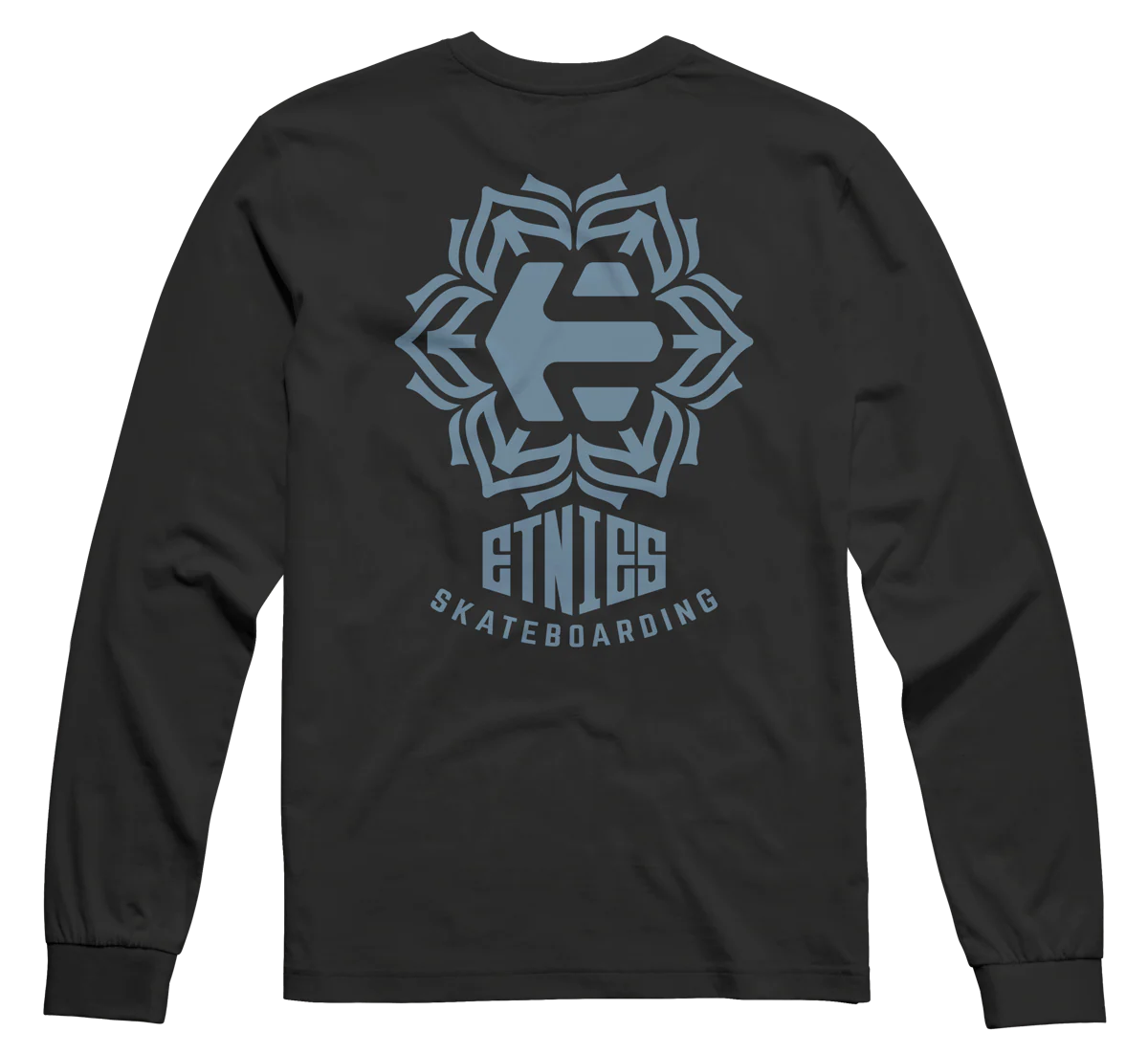SNOWFLAKE L/S TEE-BLACK\/BLUE