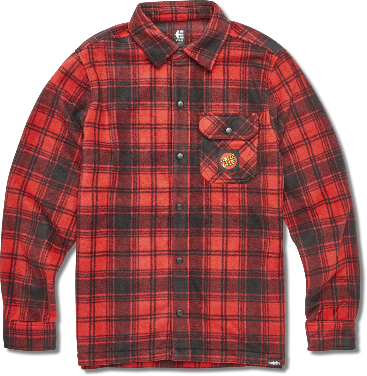 SANTA CRUZ FLAME POLAR FLEECE-RED