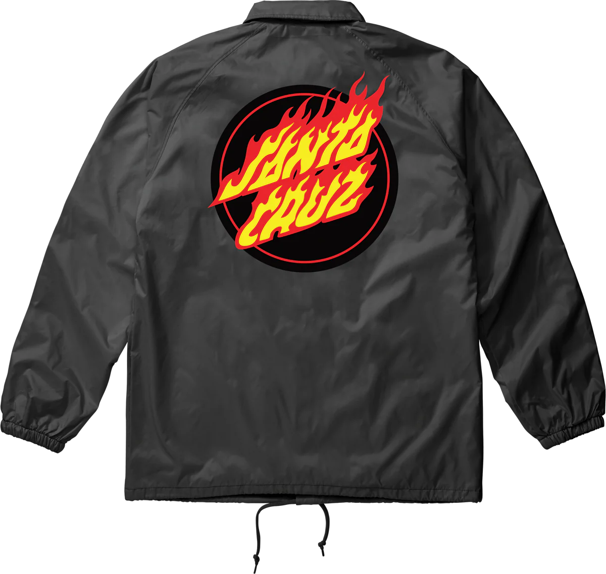 SANTA CRUZ FLAME COACHES JACKET-BLACK