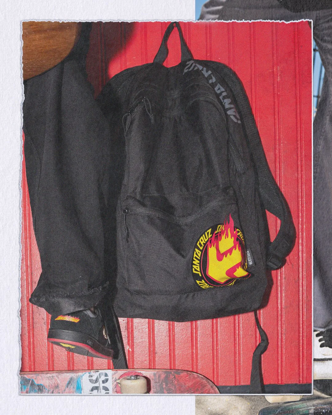 SANTA CRUZ FLAME FADER BACKPACK-BLACK
