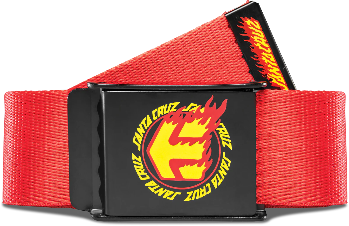 SANTA CRUZ FLAME BELT-RED