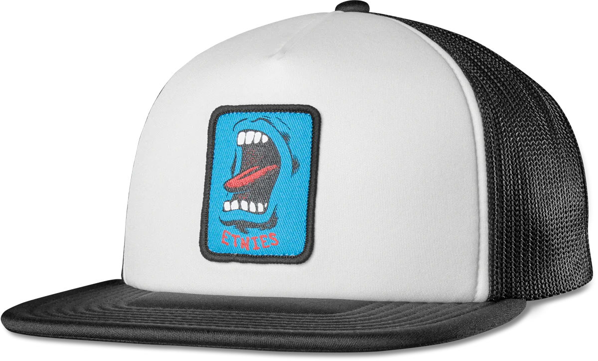 SANTA CRUZ SCREAMING HAND TRUCKER HAT-BLACK