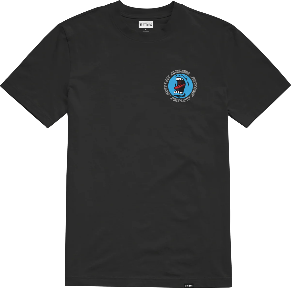 SANTA CRUZ SCREAMING HANDS KIDS TEE-BLACK