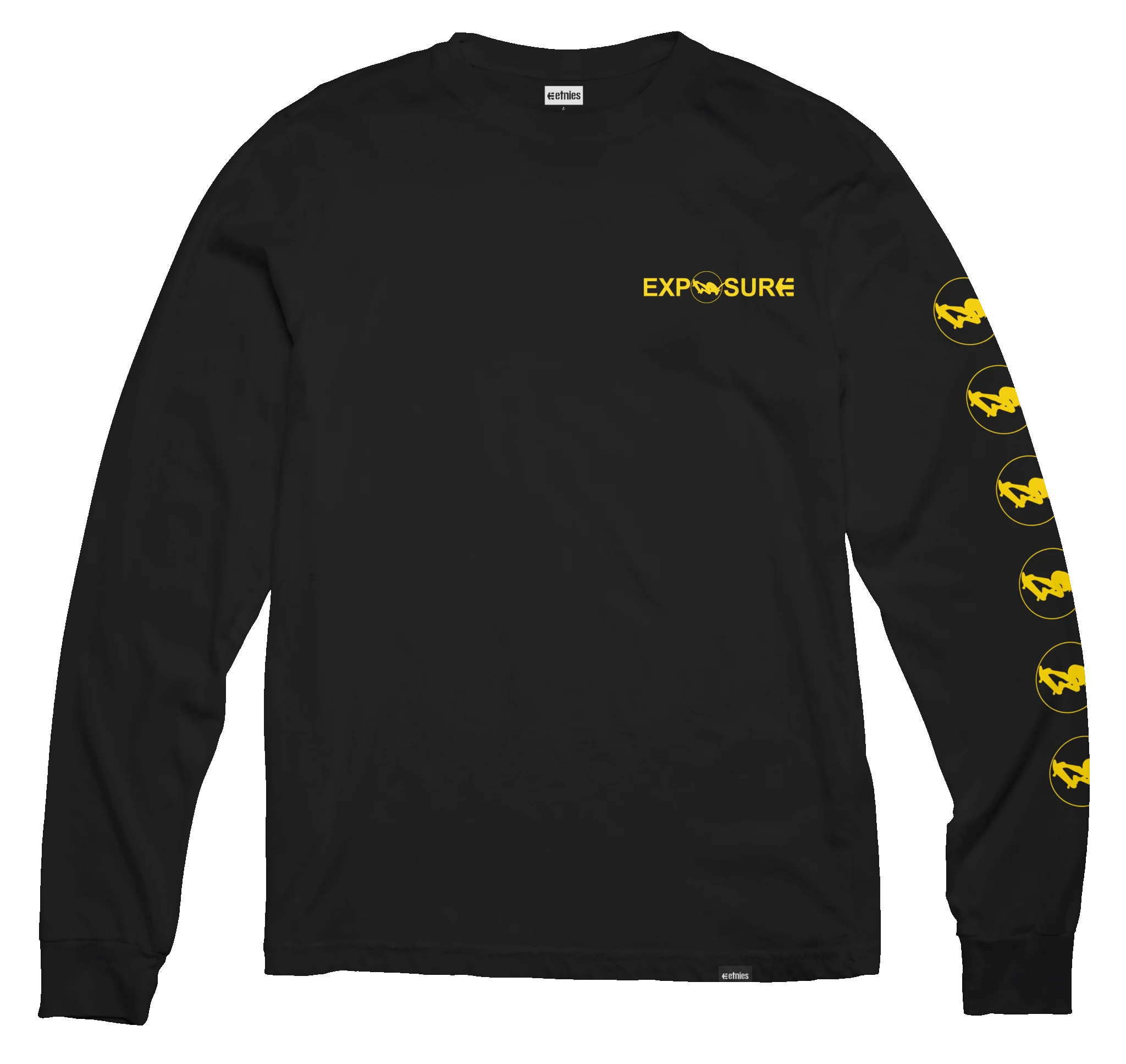 EXPOSURE L/S TEE-BLACK