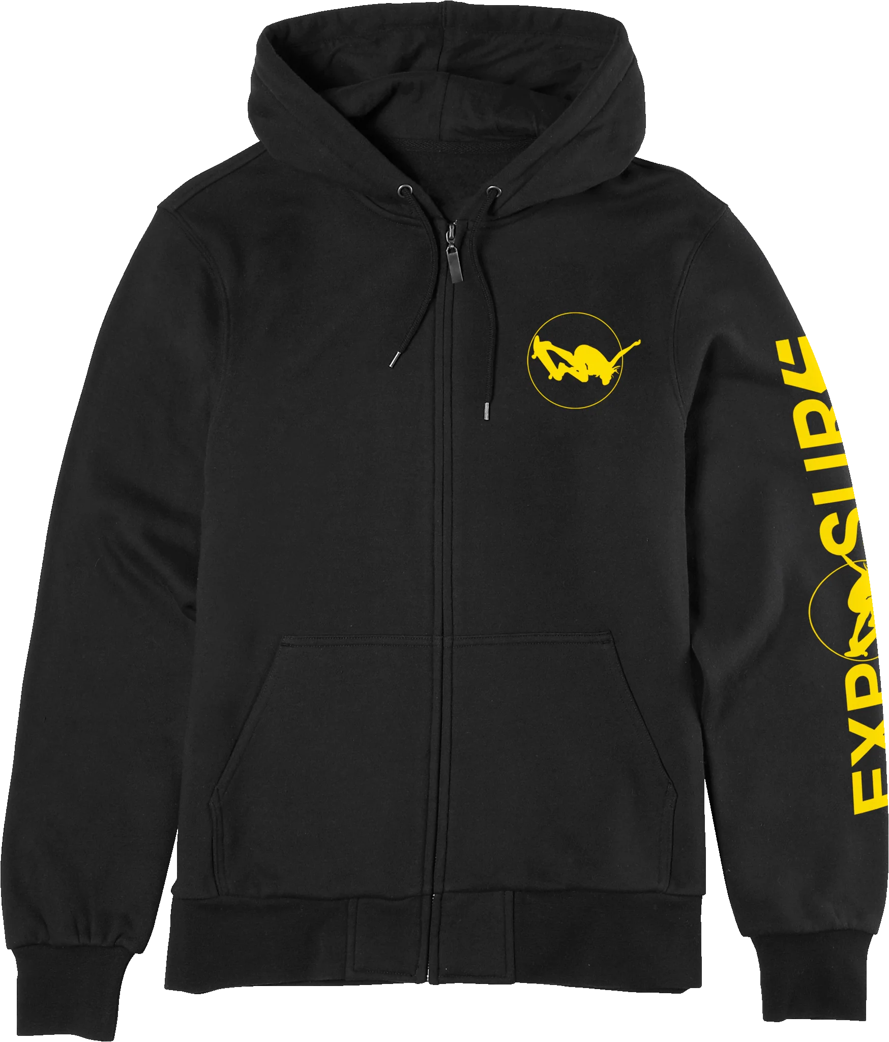 EXPOSURE ZIP UP-BLACK