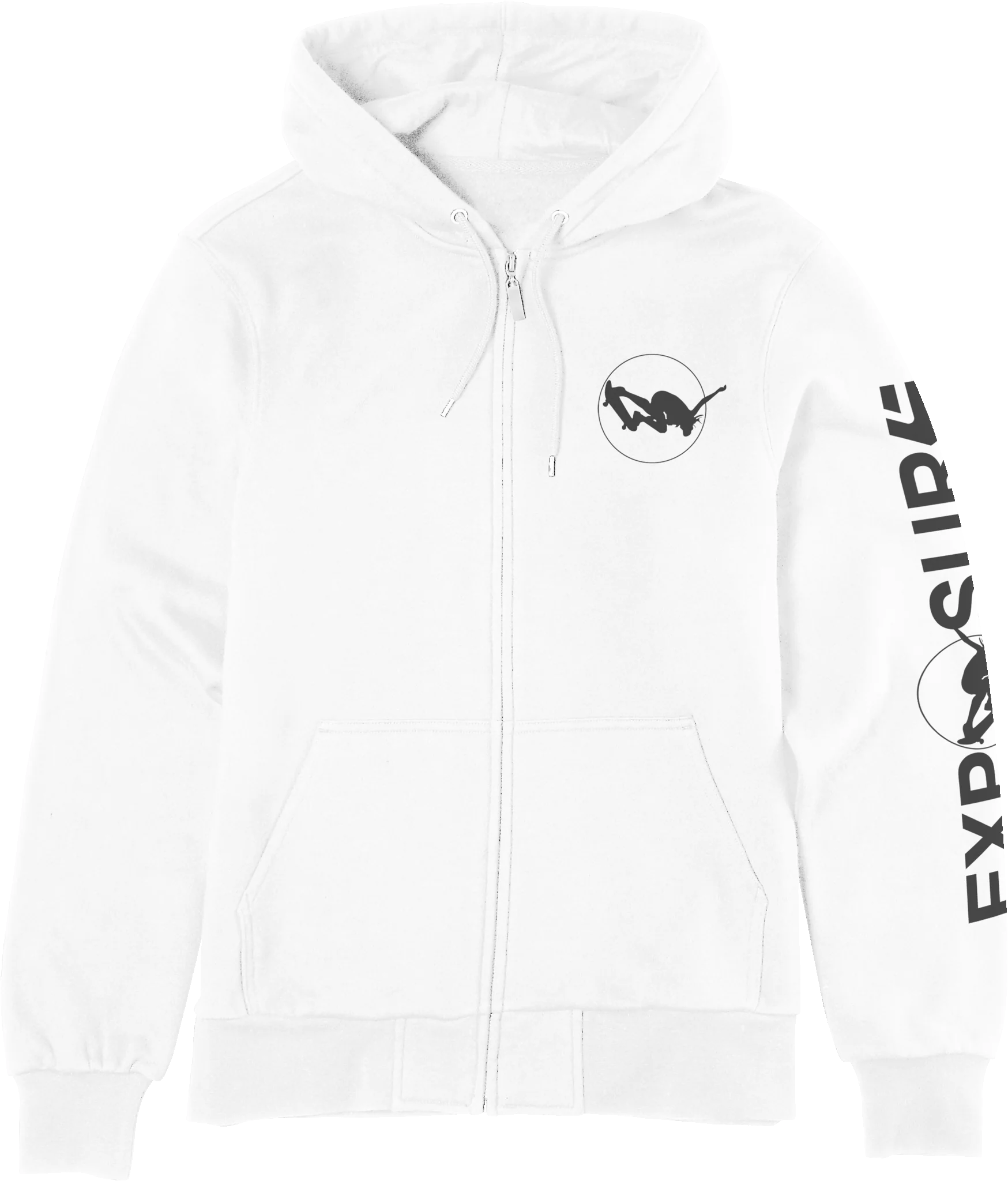 EXPOSURE ZIP UP-WHITE