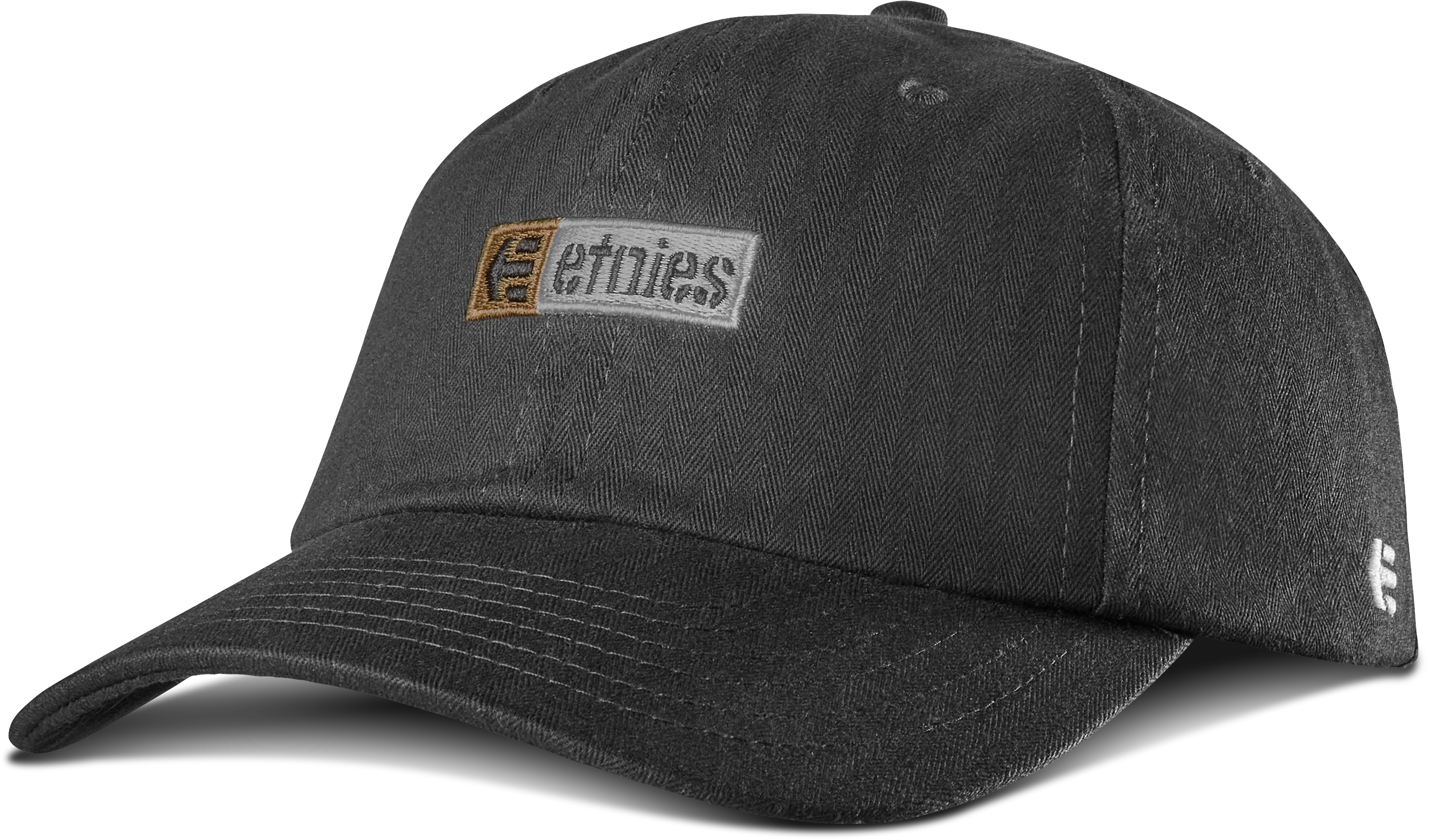 NEW BOX STRAPBACK HAT-BLACK\/BROWN\/GREY