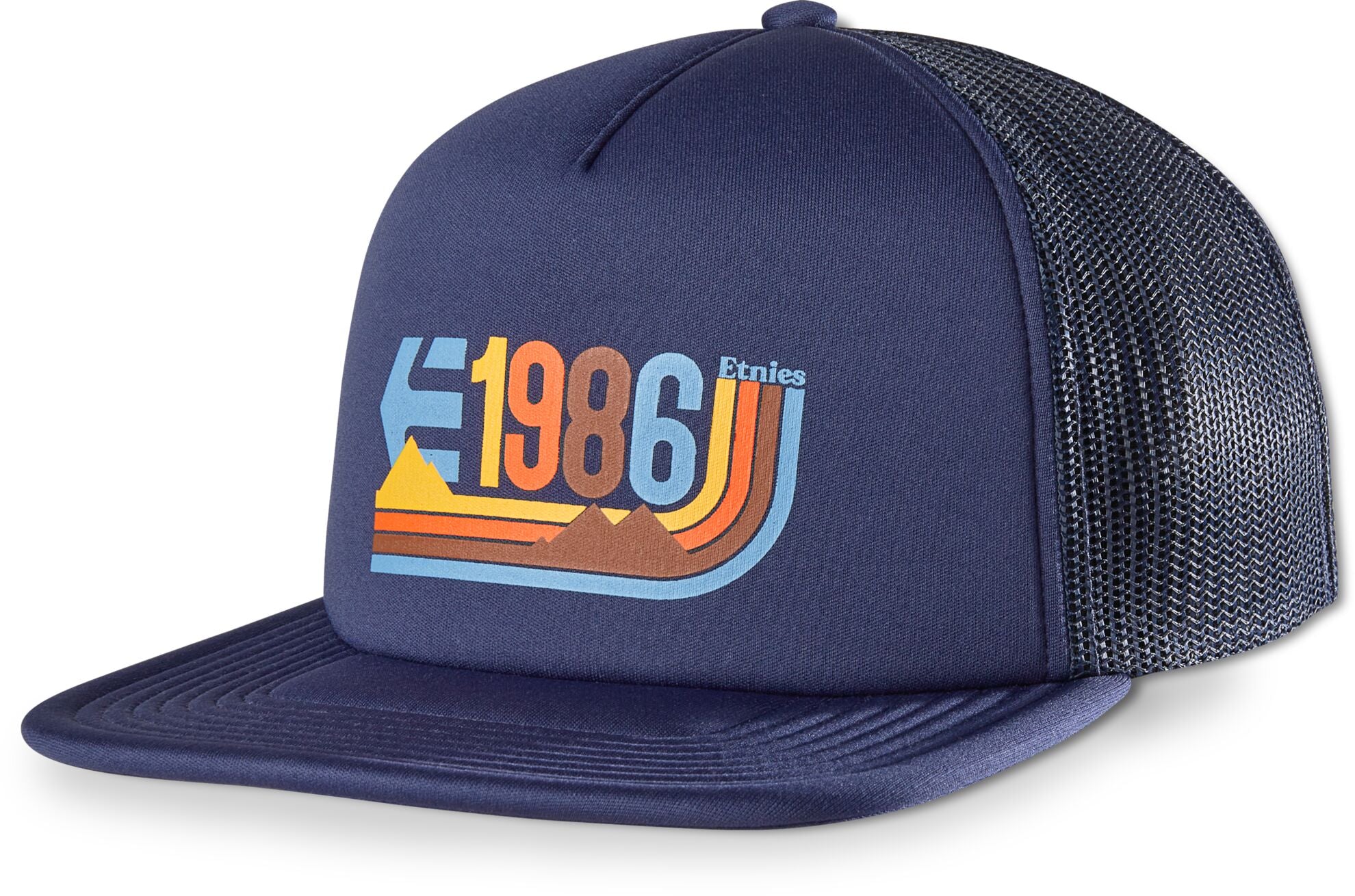GRAPHIC TRUCKER HAT-NAVY