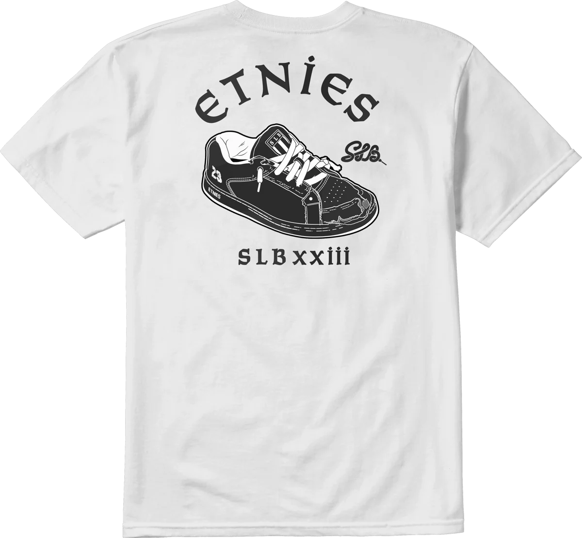 SLB X ETNIES TEE-WHITE