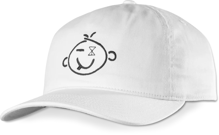 SOUR SOLUTION 5 PANEL HAT-WHITE