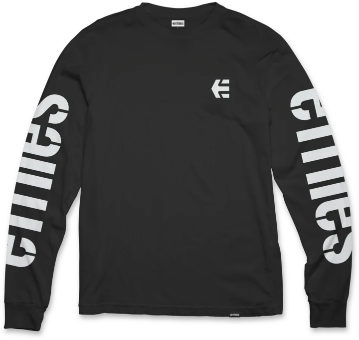 Icon L/S Tee-BLACK\/WHITE