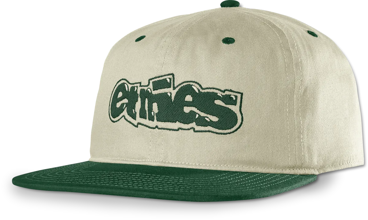 Snake Snapback Hat-TAN\/GREEN