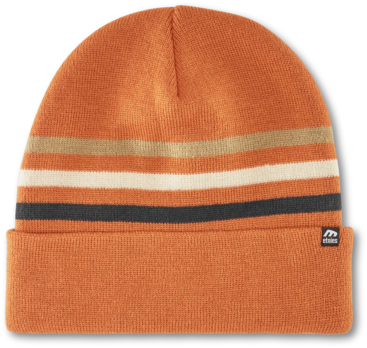 Stripe Beanie-RUST