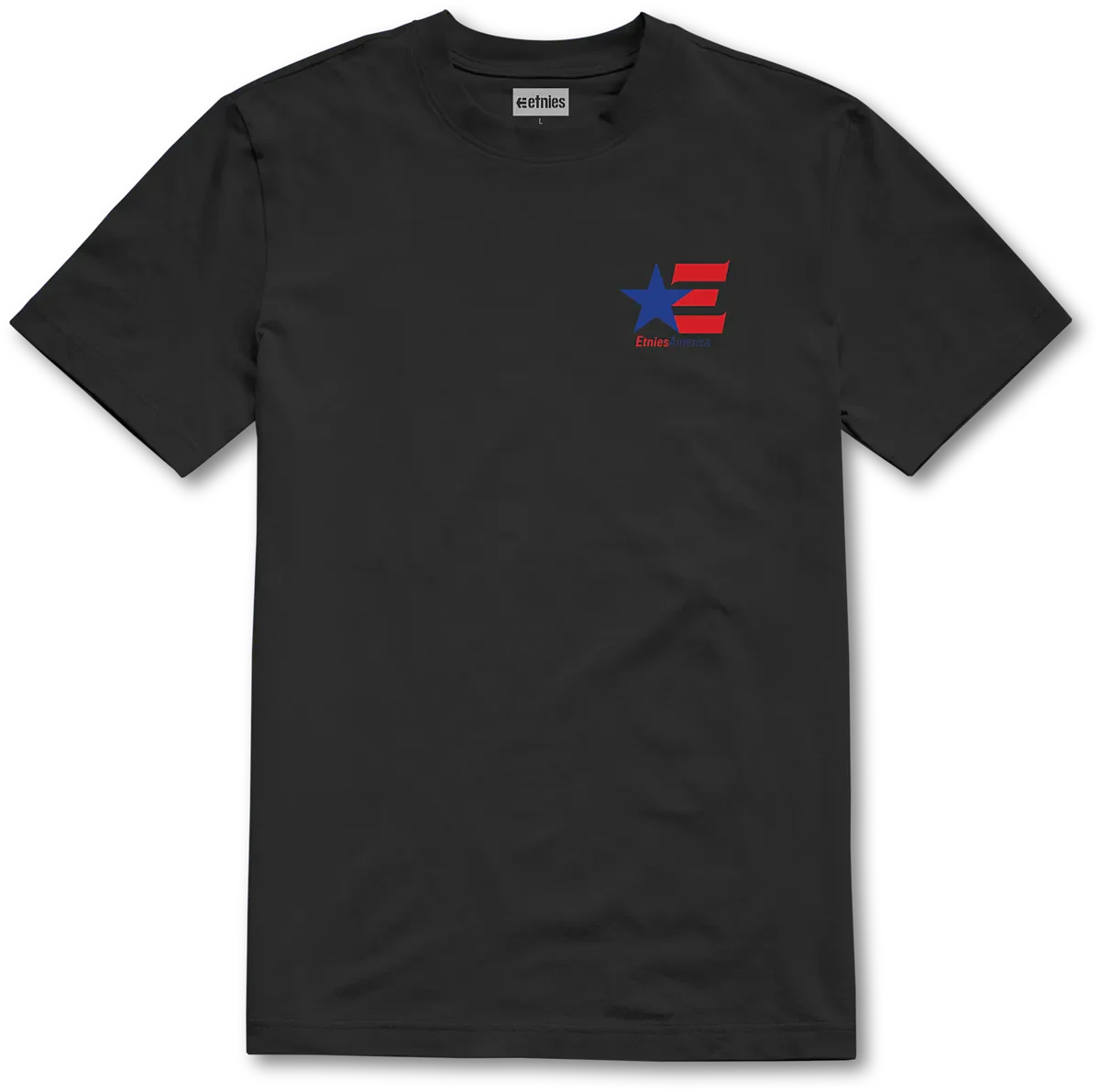 America Tee-BLACK\/RED\/WHITE