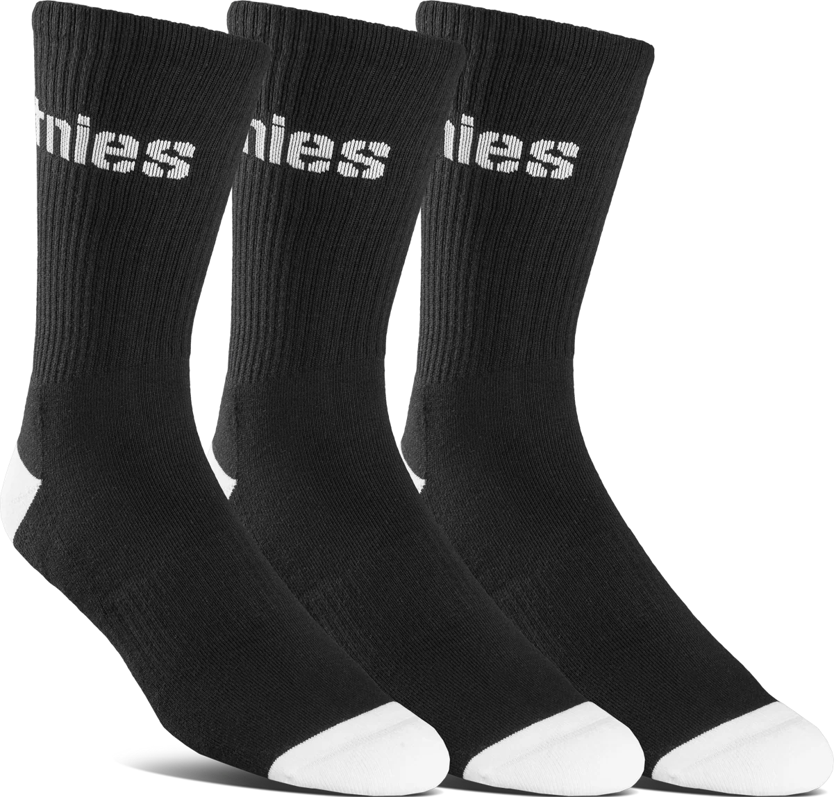 STENCIL ICON SOCK 3-PACK-BLACK